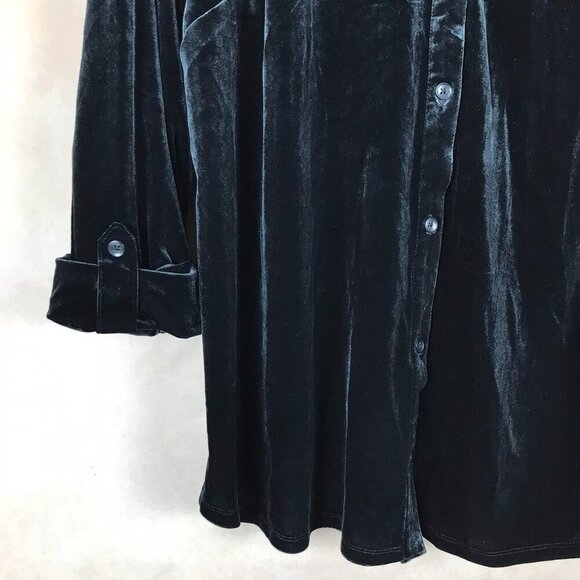 CHARTER CLUB Back Velvet Button-Down Shirt NEW XL - Picture 5 of 8